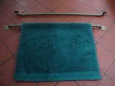 Antique solid brass towel rail