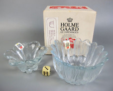 Holmegaard Glass Bowls x 2