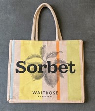 Waitrose Lemon Sorbet Tote Bag