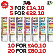 IVG 2400 4-in-1 Reload  Refill Prefilled Pods | 20mg | 65 Edition Flavours