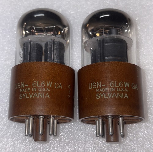 Pair sylvania usn 6l6wga 6l6w - pair,