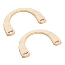 7.17" Wooden U-Shaped Handbag