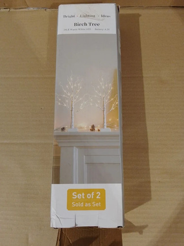 Set lighted birch - 2,