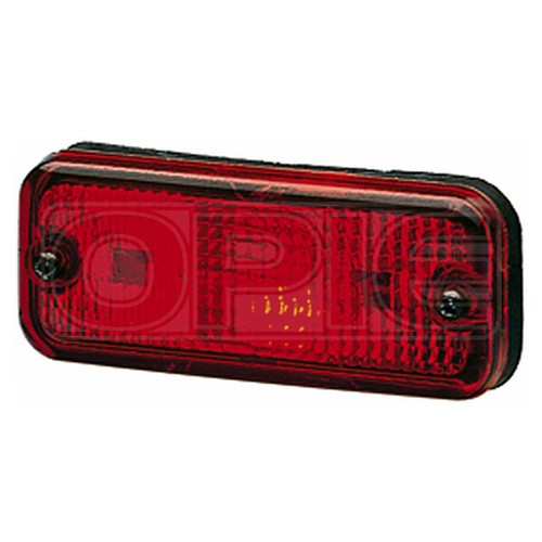 Tail light lamp with - with, red