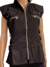 Edgy Black Buckle & Zip