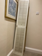 White Wooden Plantation Shutters for Bay Window and Flat Window