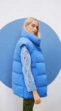 Zara Blue Puffer Gilet