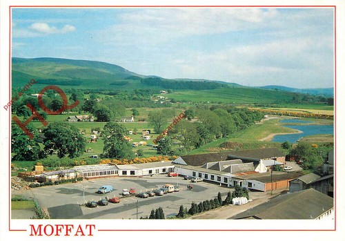 Postcard moffat woollen - moffat,