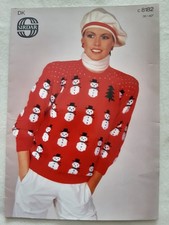 Snowman Christmas Jumper Adult