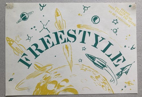 Rave flyer 1991 freestyle - flyer,