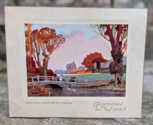 Vintage unused 1940 birthday - unused,