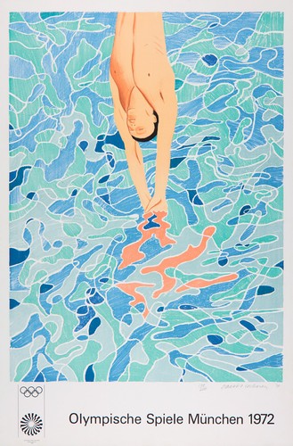 David hockney pencil signed - david,