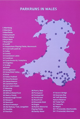 Parkrun wales map - parkrun, in