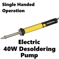 40W Heated Desoldering Pump  DeSolder Sucker Vacuum Repair Tool Plunger 230V