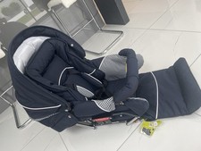 Emmaljunga - NEW Mondial de luxe Pushchair Seat Pram Navy white ( NO CHASSIS)