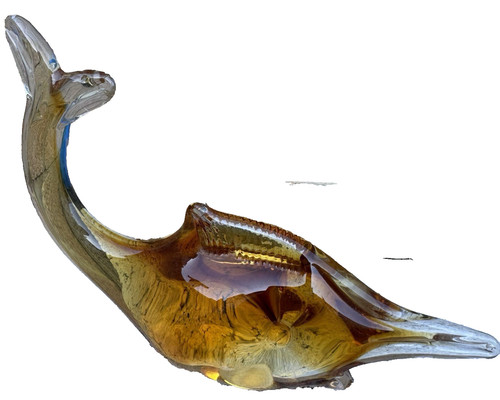 Vintage amber art - art, fish
