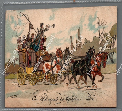 Antique epsom horse - antique, drawn