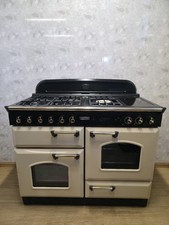 LEISURE BY RANGEMASTER CLASSIC 110CM  RANGE COOKER IN CREAM/ BRASS, Ref-ED314