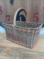 Vintage Wicker Shopping Basket