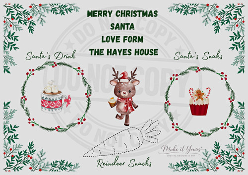 Personalised dear santa - personalised,