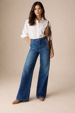 Womens M&S Denim Per Una Wide