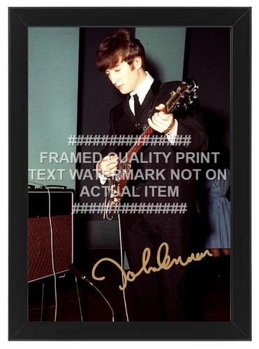 John lennon signed - signed, photo