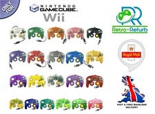 Wired Controller for Gamecube / Nintendo Wii Console - Solid and Transparent UK