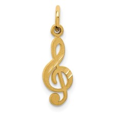 14K Yellow Gold Treble Clef