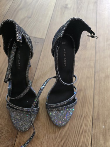 New look black silver - new, glitter