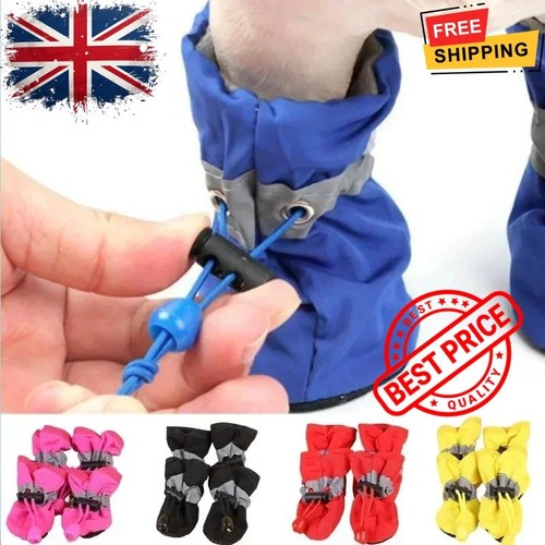 4pcs waterproof dog shoes - 4pcs,