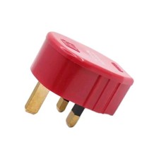 MK - Toughplug 13A UK Mains Plug, Red 655 , 13amp, Fused, ASTA, Hi-Fi Audio