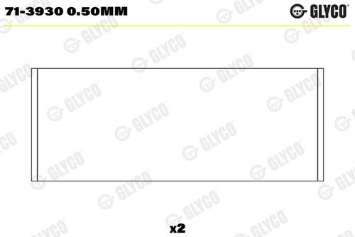 Connecting rod bearing 3930 - bearing, 71-3930