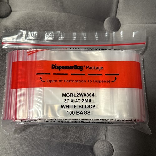 Minigrip red line reclosable - red,