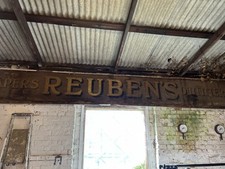 Vintage Wooden Shop Sign