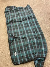 Fal-Pro 6'6 heavy weight horse stable high neck rug lilac green check (used)