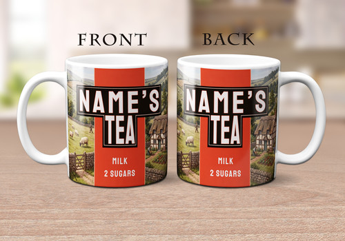 Personalised tea mug custom - personalised,