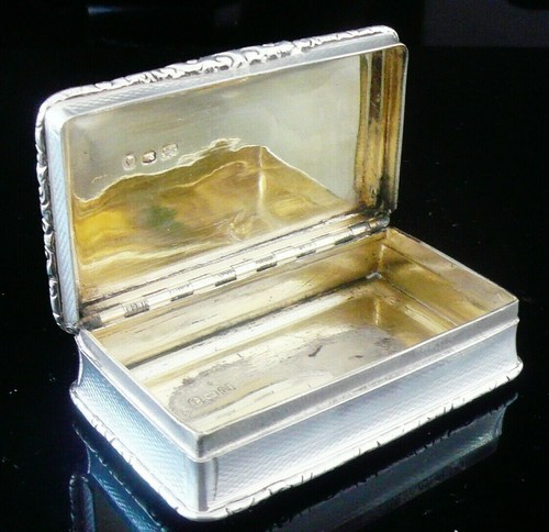 Sterling silver snuff box - sterling,