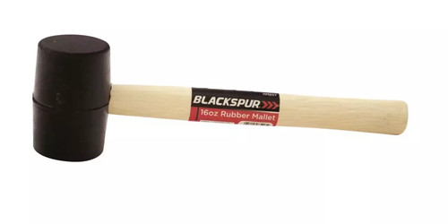 16oz rubber mallet with wooden - rubber,