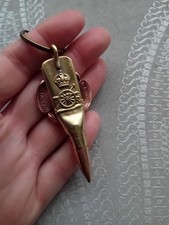 Keyring Commemorating Royal Artillery D-Day Service: 1944 Penny & .303 Headstamp