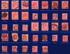 1902 SG219-220 1d Scarlet Shades Used Range, All Imaged, Your Choice kaeg