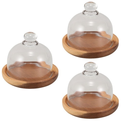 Mini wooden cake stand with - stand,