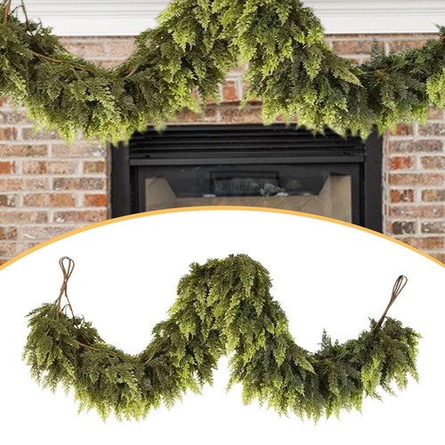 Christmas cedar garland - christmas,