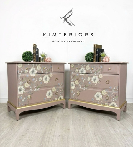 Pink floral stag oversized - pink,