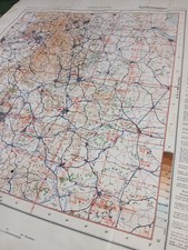 WW2 "RESTRICTED" GERMAN LUFTWAFFE MAP (LIVERPOOL, MANCHESTER, BIRMINGHAM etc)