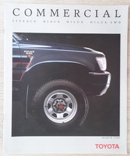 Toyota Commercial Vehicle Range Brochure 1989 - Liteace Hi-Lux  Hi-Ace HiLux 4WD