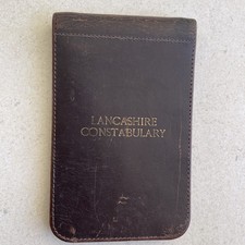 Leather Cover Pocket Notebook Lancashire constabulary Police