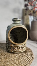 Salt Pot Studio Pottery Tremar Style  Brown & Beige Salt Pig Cellar Pot Cornwall