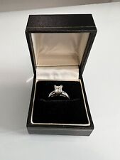 The Leo PLATINUM DIAMOND SOLITAIRE 0.95k Ladies Ring Claw Mounted From Kays USA