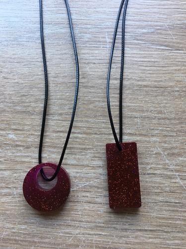 Handmade resin necklaces - handmade,