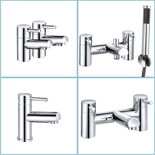 Modern bathroom sink twin - sink, taps